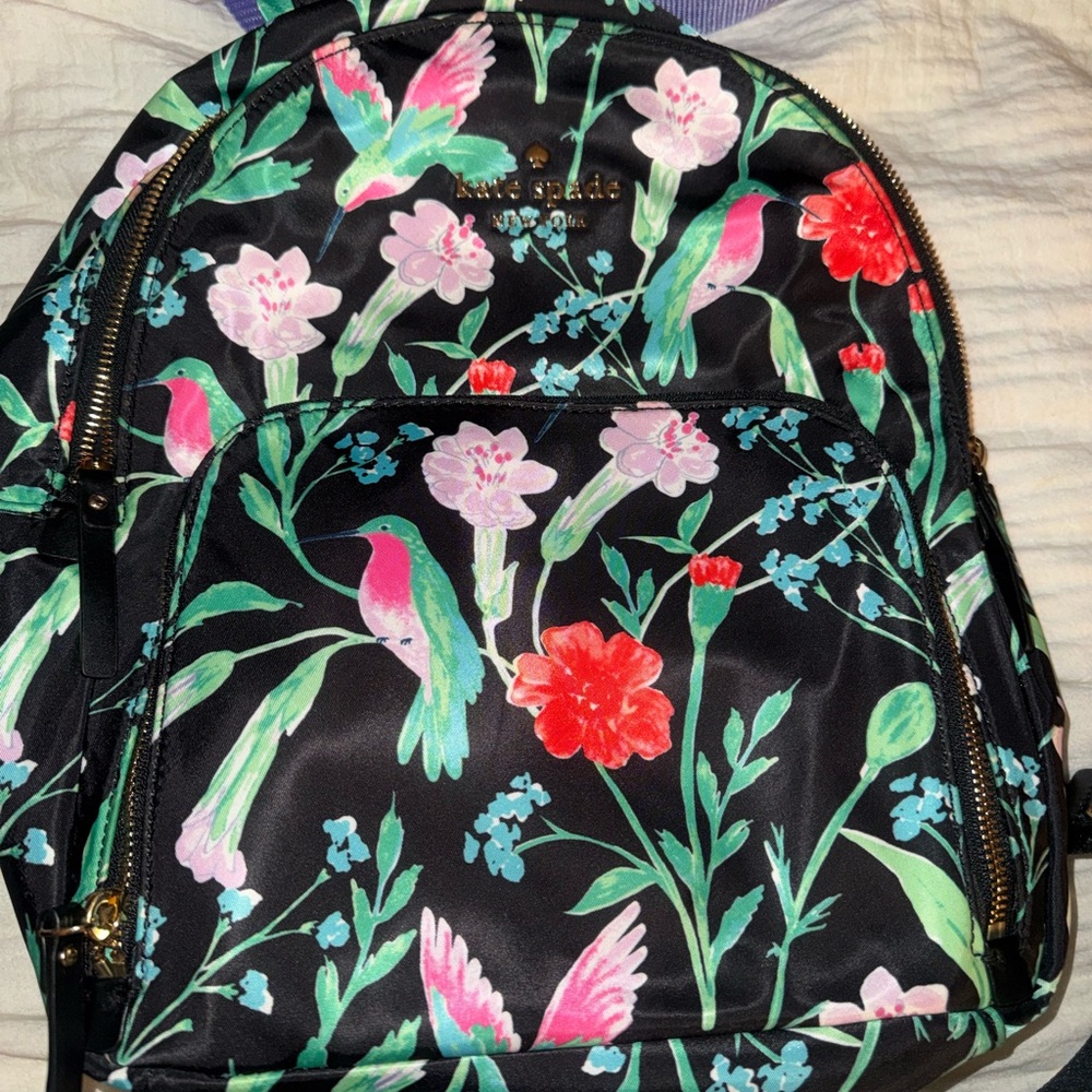 Kate Spade Multicolor Floral Backpack
